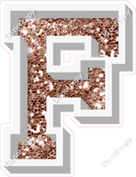 VA 12" Individuals - Rose Gold Sparkle F
