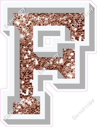 VA 12" Individuals - Rose Gold Sparkle F