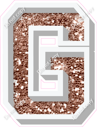 VA 12" Individuals - Rose Gold Sparkle G