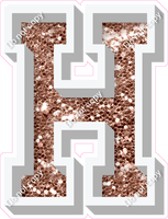 VA 12" Individuals - Rose Gold Sparkle H