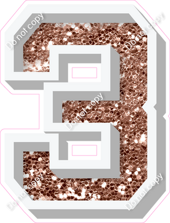 VA 12" Individuals - Rose Gold Sparkle 3