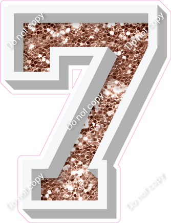 VA 12" Individuals - Rose Gold Sparkle 7