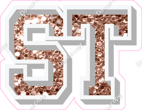 VA 12" Individuals - Rose Gold Sparkle ST