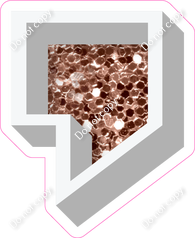 VA 12" Individuals - Rose Gold Sparkle Apostrophe