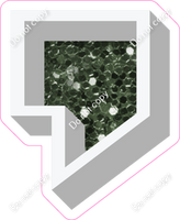 VA 12" Individuals - Sage Sparkle Apostrophe