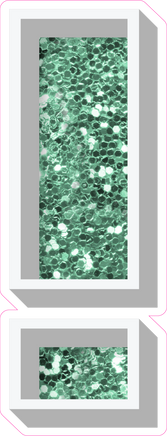 VA 12" Individuals - Sea Foam Sparkle !