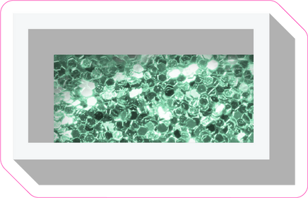 VA 12" Individuals - Sea Foam Sparkle Dash
