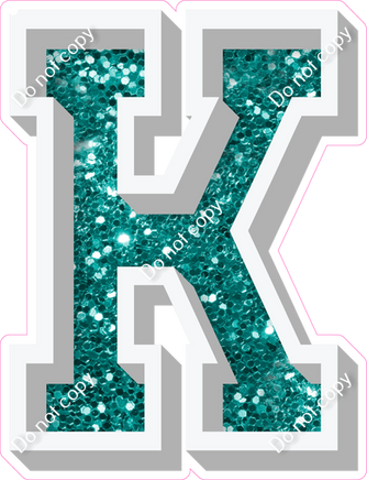 VA 12" Individuals - Teal Sparkle K