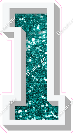 VA 12" Individuals - Teal Sparkle 1