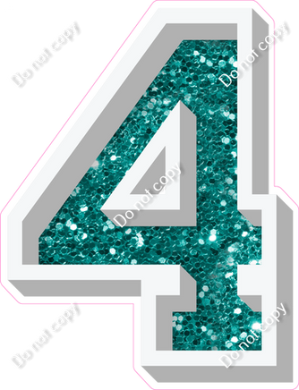 VA 12" Individuals - Teal Sparkle 4