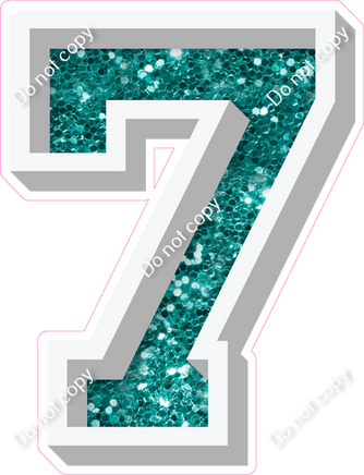 VA 12" Individuals - Teal Sparkle 7