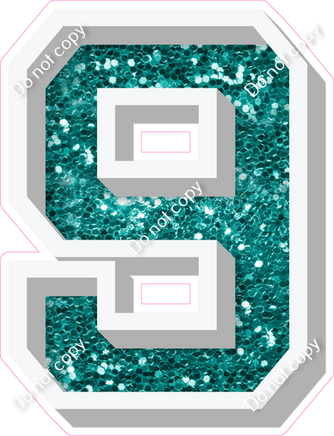 VA 12" Individuals - Teal Sparkle 9
