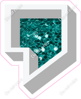VA 12" Individuals - Teal Sparkle Apostrophe