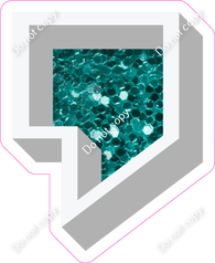 VA 12" Individuals - Teal Sparkle Apostrophe
