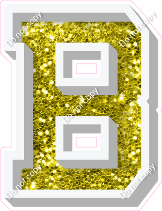 VA 12" Individuals - Yellow Sparkle B