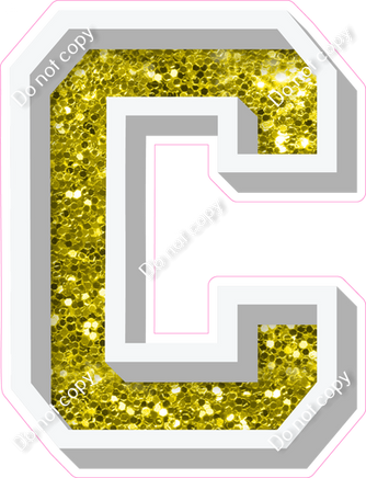 VA 12" Individuals - Yellow Sparkle C