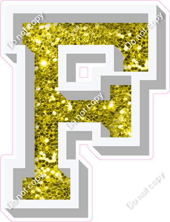VA 12" Individuals - Yellow Sparkle F