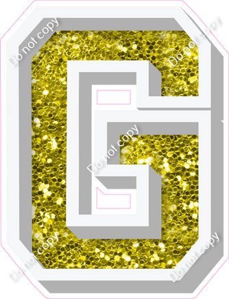 VA 12" Individuals - Yellow Sparkle G