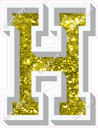 VA 12" Individuals - Yellow Sparkle H