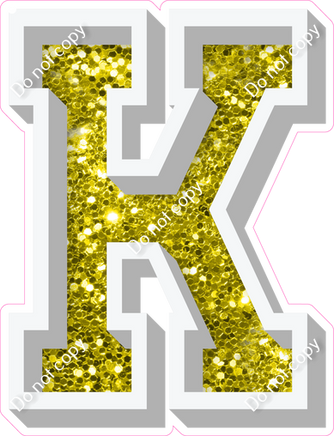 VA 12" Individuals - Yellow Sparkle K