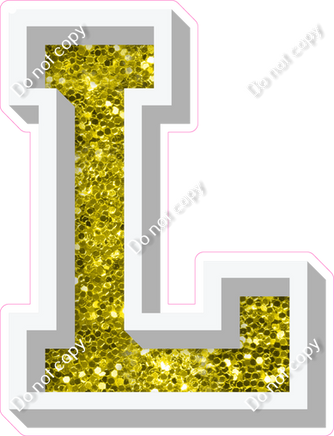 VA 12" Individuals - Yellow Sparkle L