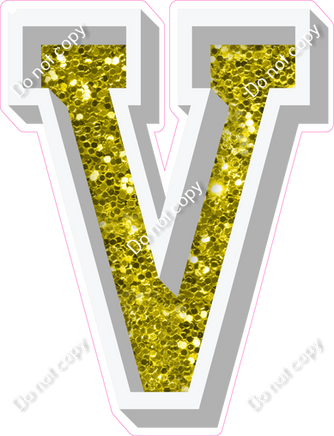 VA 12" Individuals - Yellow Sparkle V