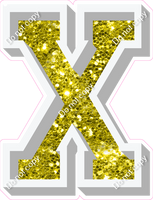 VA 12" Individuals - Yellow Sparkle X