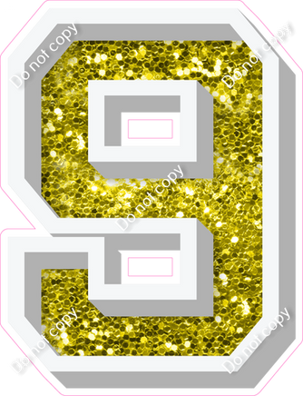 VA 12" Individuals - Yellow Sparkle 9