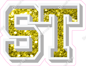 VA 12" Individuals - Yellow Sparkle ST