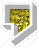 VA 12" Individuals - Yellow Sparkle Apostrophe