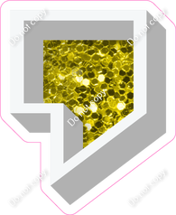 VA 12" Individuals - Yellow Sparkle Apostrophe