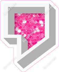 VA 18" Individuals - Bubblegum Sparkle Apostrophe