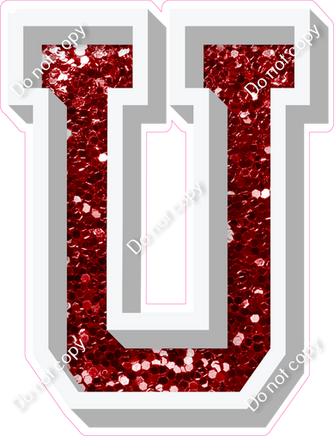 VA 18" Individuals - Crimson Sparkle U