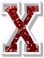 VA 18" Individuals - Crimson Sparkle X