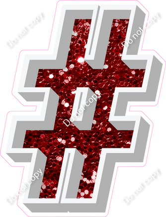 VA 18" Individuals - Crimson Sparkle #