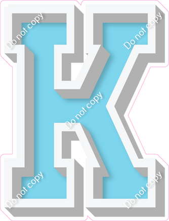 VA 18" Individuals - Flat Baby Blue K