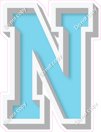 VA 18" Individuals - Flat Baby Blue N
