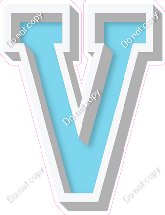VA 18" Individuals - Flat Baby Blue V