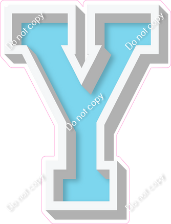 VA 18" Individuals - Flat Baby Blue Y