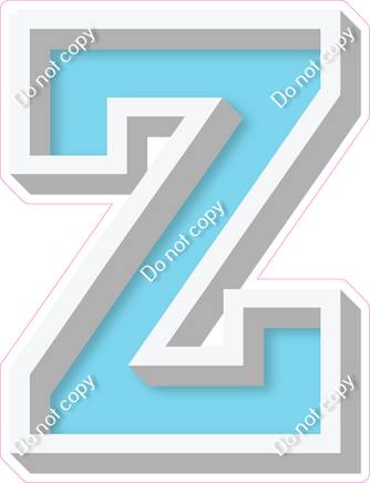 VA 18" Individuals - Flat Baby Blue Z