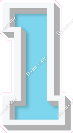 VA 18" Individuals - Flat Baby Blue 1