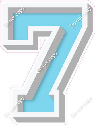 VA 18" Individuals - Flat Baby Blue 7