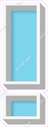 VA 18" Individuals - Flat Baby Blue !