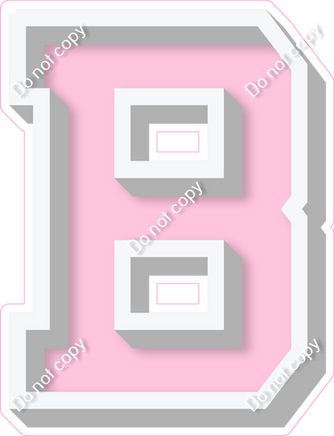 VA 18" Individuals - Flat Baby Pink B