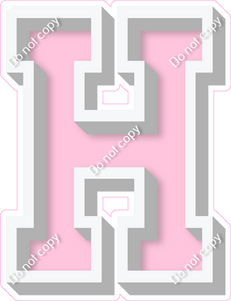 VA 18" Individuals - Flat Baby Pink H