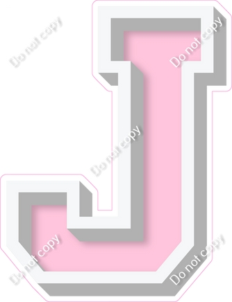 VA 18" Individuals - Flat Baby Pink J