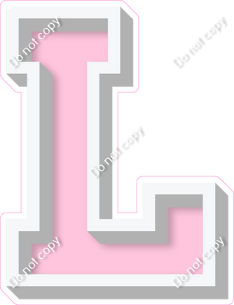 VA 18" Individuals - Flat Baby Pink L