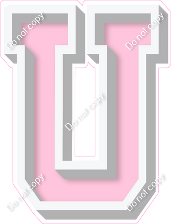 VA 18" Individuals - Flat Baby Pink U