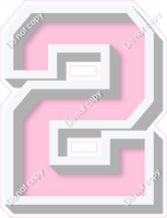 VA 18" Individuals - Flat Baby Pink 2