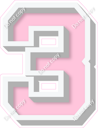 VA 18" Individuals - Flat Baby Pink 3